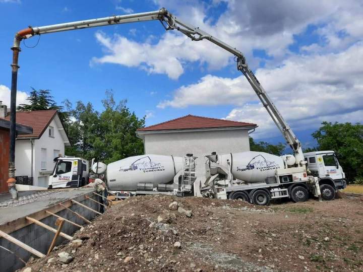 Transport de béton Auvergne-Rhône-Alpes