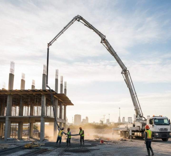 Entreprise pompage de béton près de Yenne