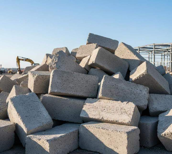 Bloc de béton en Isère