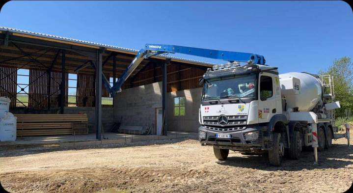 Pompage de béton pour agriculteur