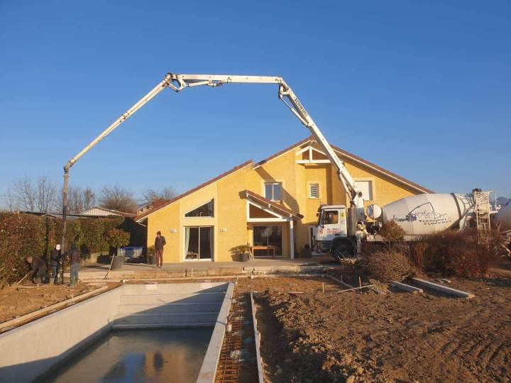 Pompage ( livraison) de béton